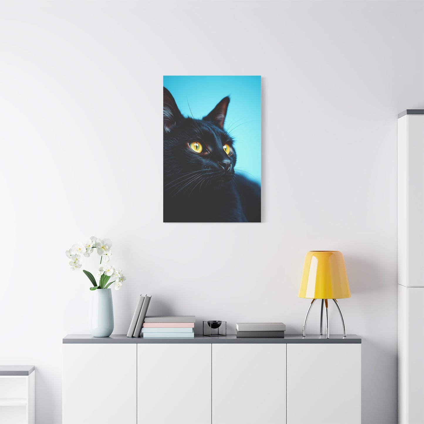 Supreme Black Cat Art Collection Wall Art & Canvas Print