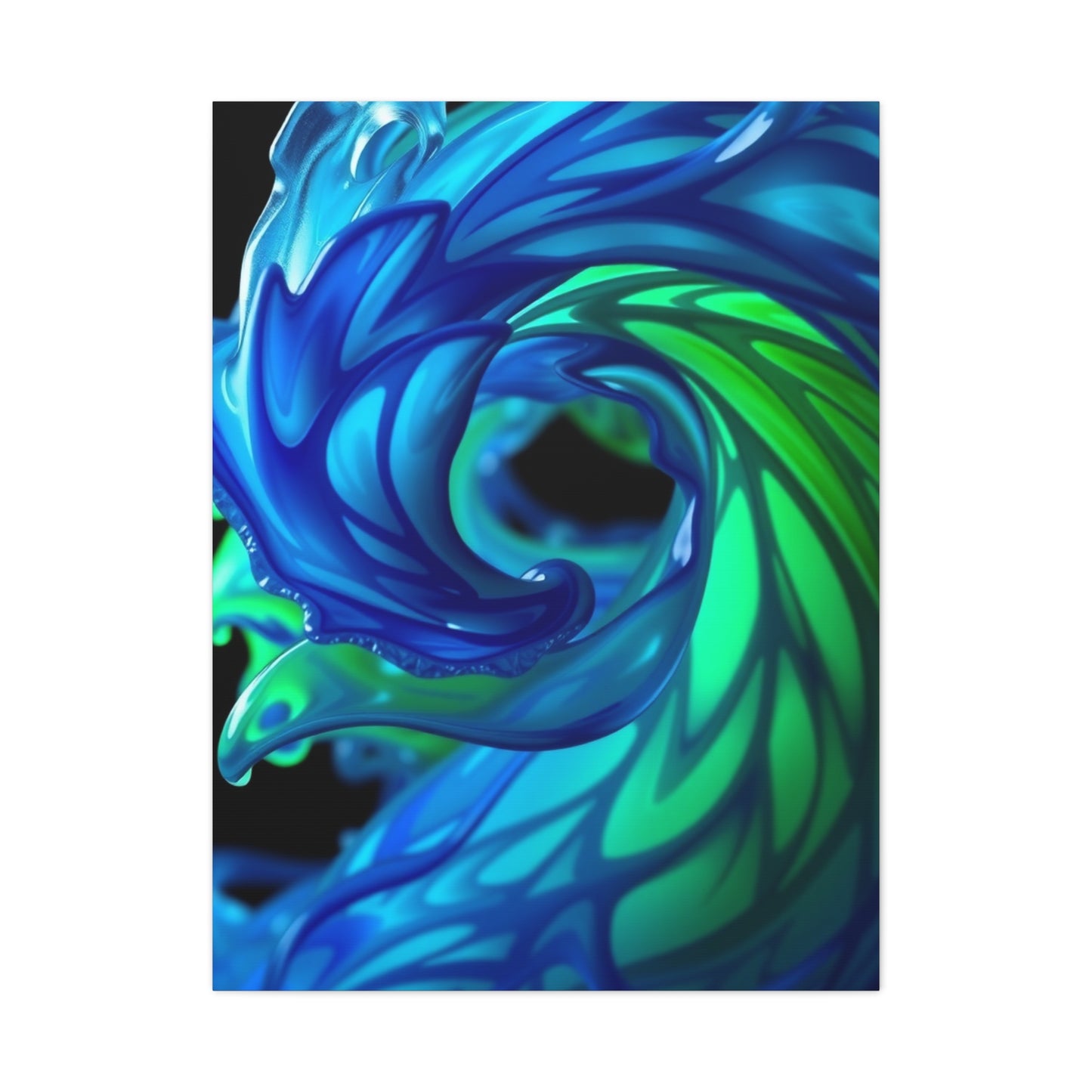 Masterpiece Blue & Green Art Vision Wall Art & Canvas Print