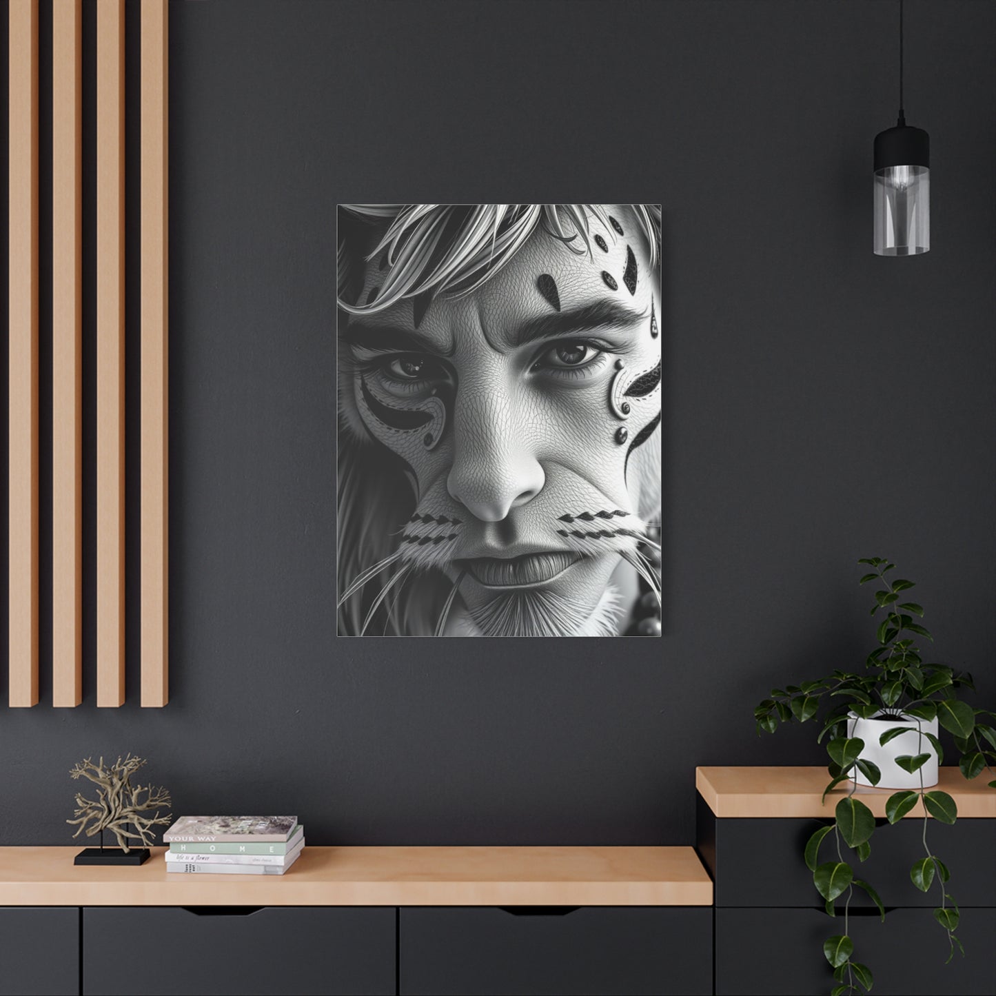 Masterpiece Black and White Illustrations Art Vision Wall Art & Canvas Print