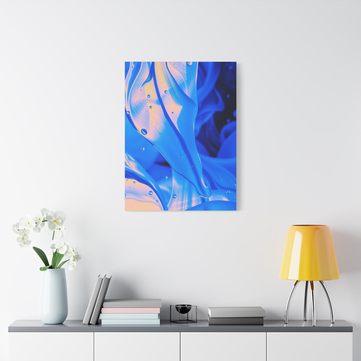 Vision Blue Abstract Art Art Wall Art & Canvas Print