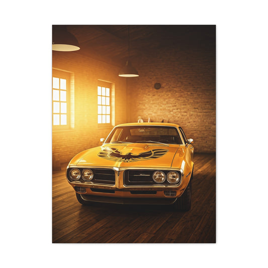 Pontiac Firebird Trans Am Hood Bird Icon Wall Art & Canvas Prints