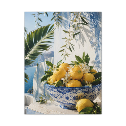 Mediterranean Citrus Still Life Tropical Wall Art & Canvas Print
