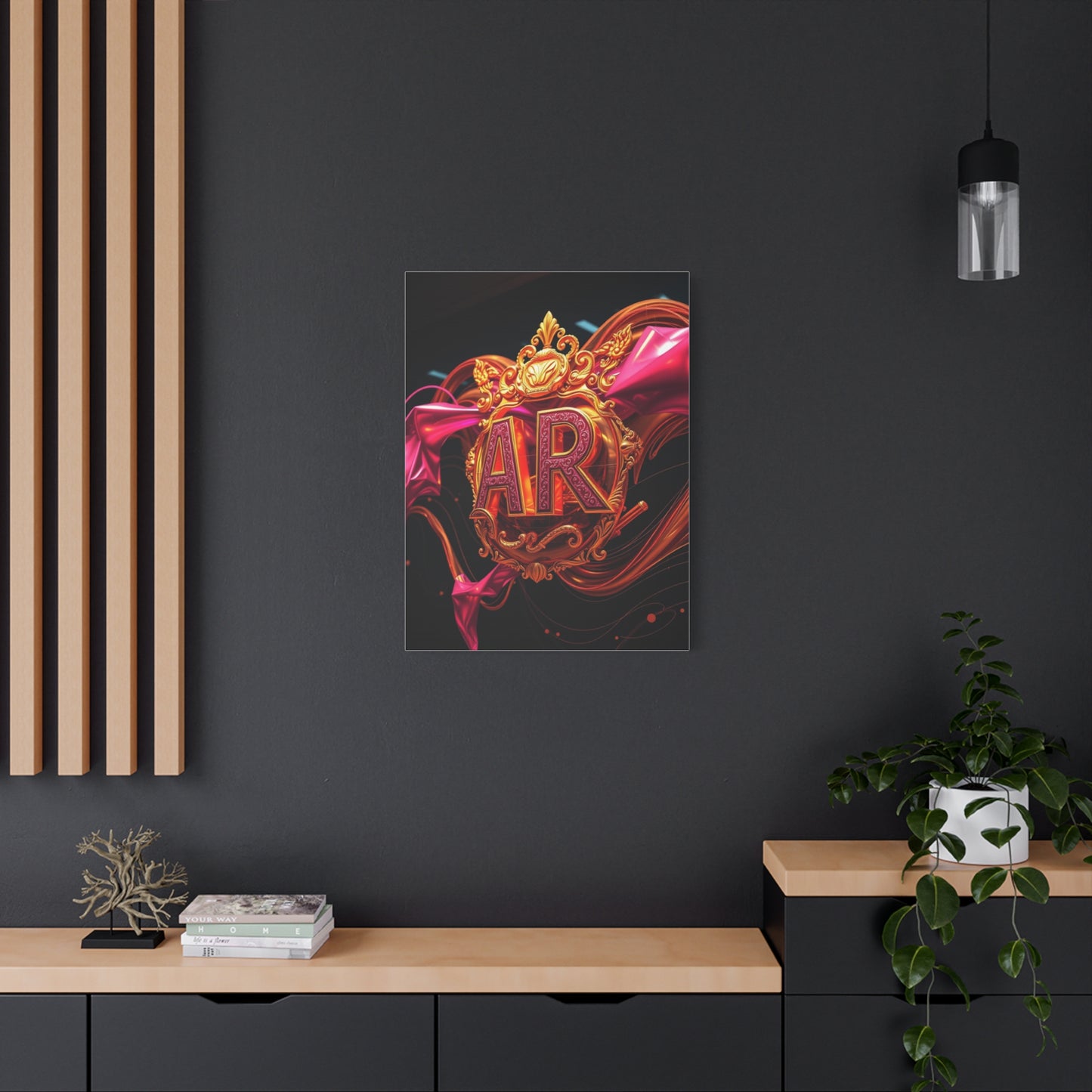 Supreme Gold & Pink Art Collection Wall Art & Canvas Print