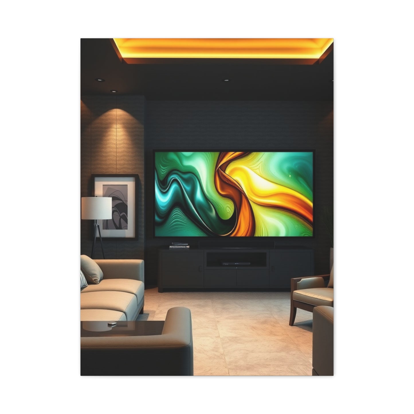 Masterpiece Home Theatre Decor Art Vision Wall Art & Canvas Print