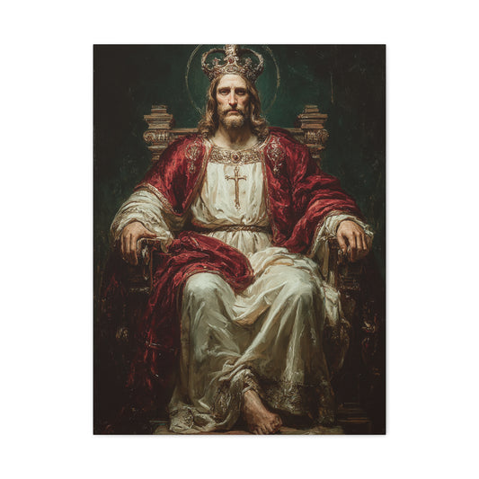 Christ the King Throne Portrait Wall Art & Canvas Print
