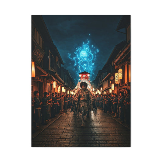 Spirit Procession of the Blue Flame Wall Art & Canvas Prints