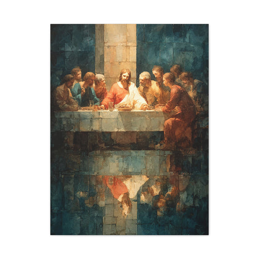 The Last Supper Contemporary Sacred Scene Wall Art & Canvas Print