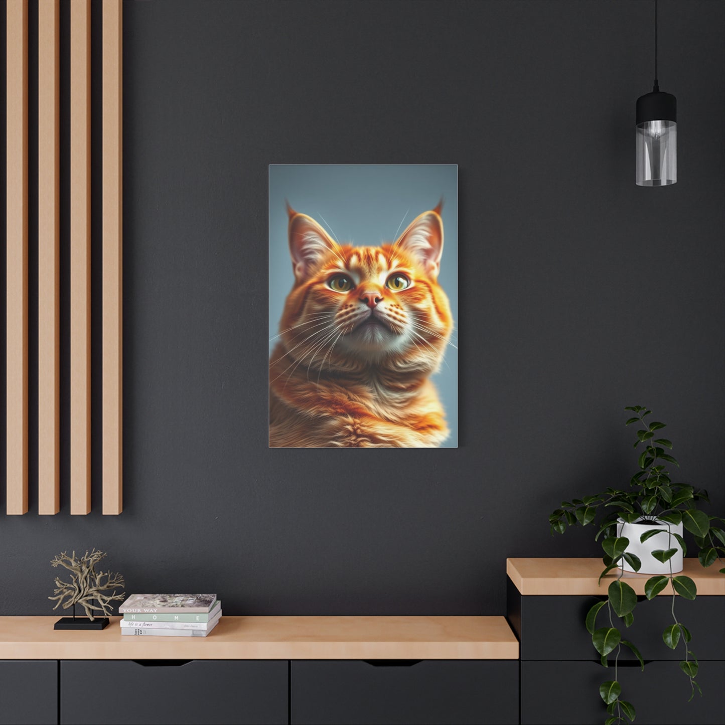 Orange Cat Art Luxury Canvas Wall Art & Canvas Print