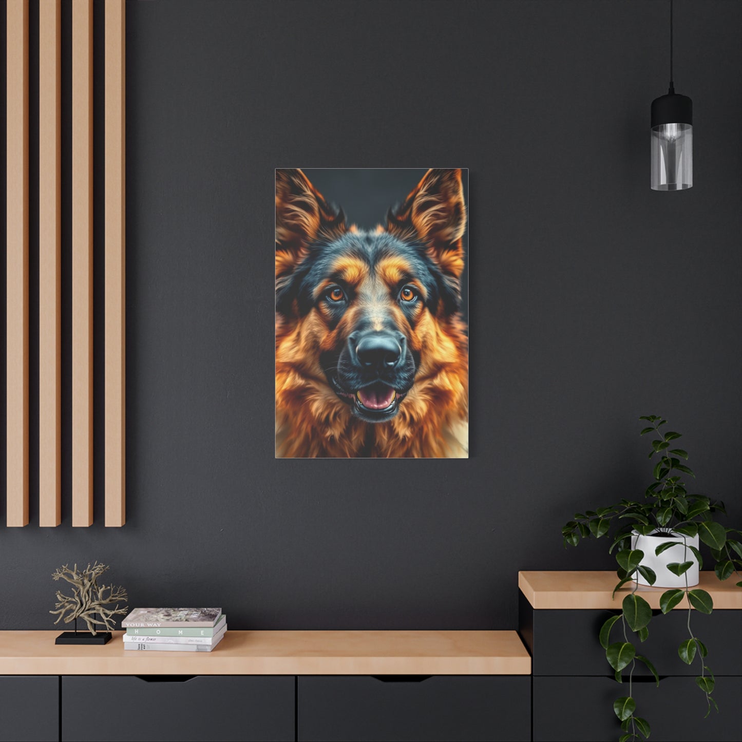 Elite German Shepherd Art Vision Wall Art & Canvas Print