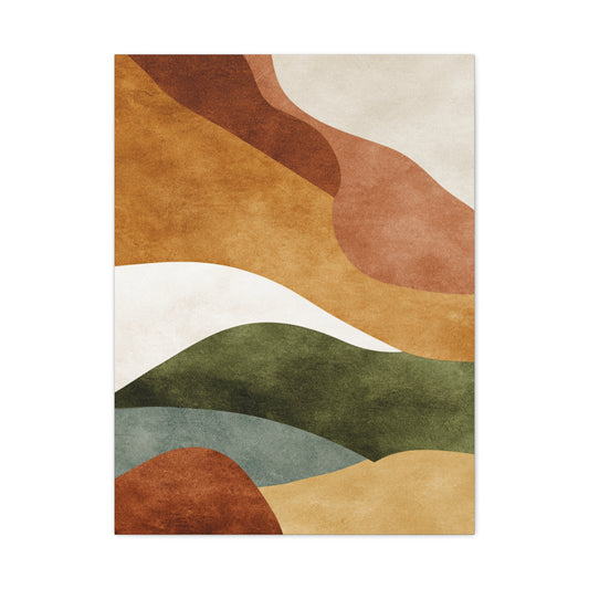 Earthy Organic Abstract Landscape Wall Art & Canvas Print