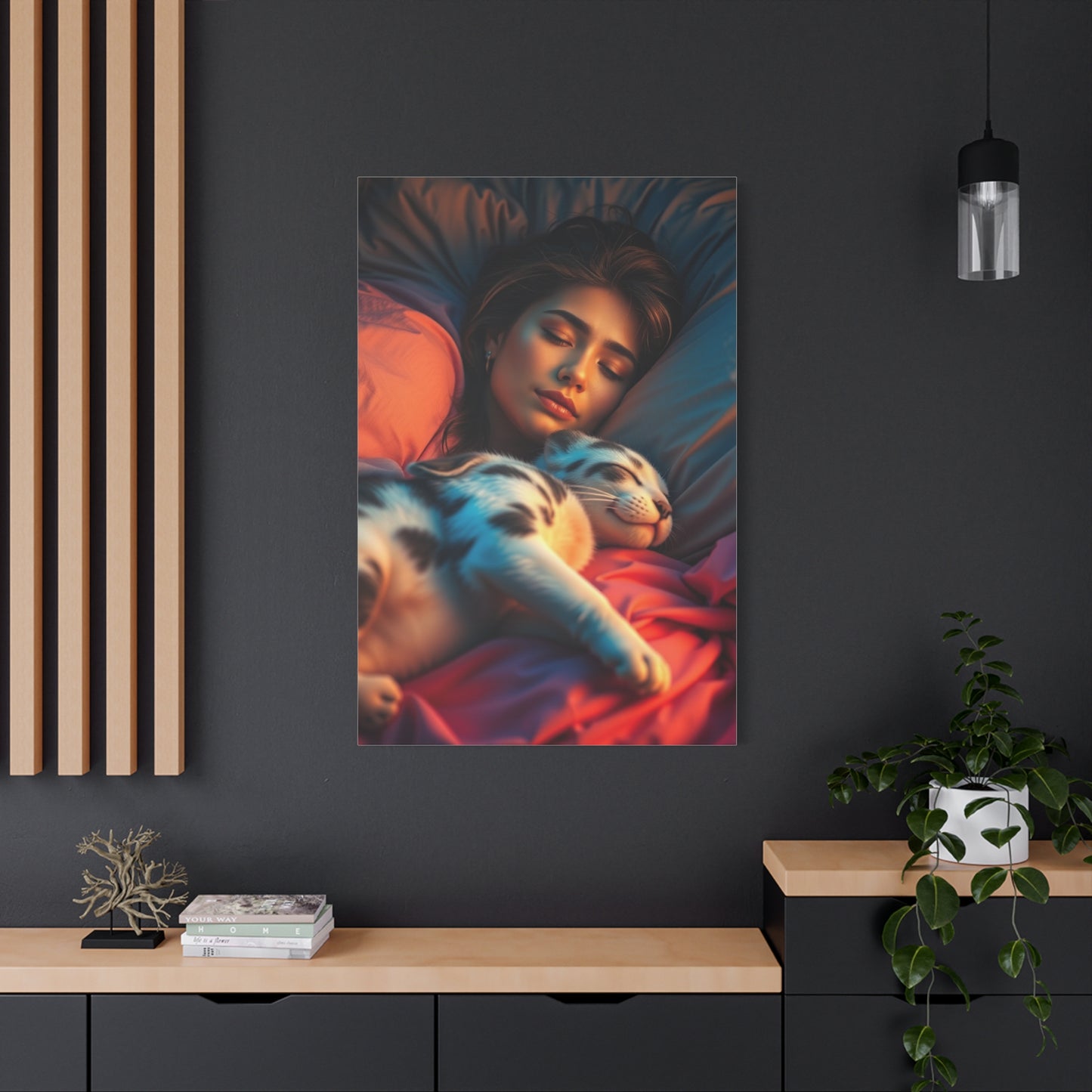 Masterpiece Sleeping & Napping Art Vision Wall Art & Canvas Print