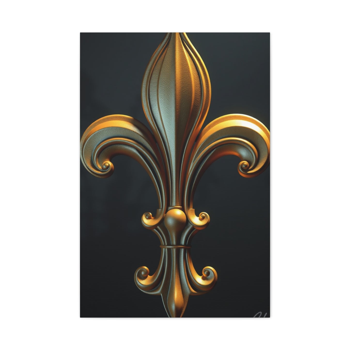 Fleur-de-Lis Art Luxury Canvas Wall Art & Canvas Print