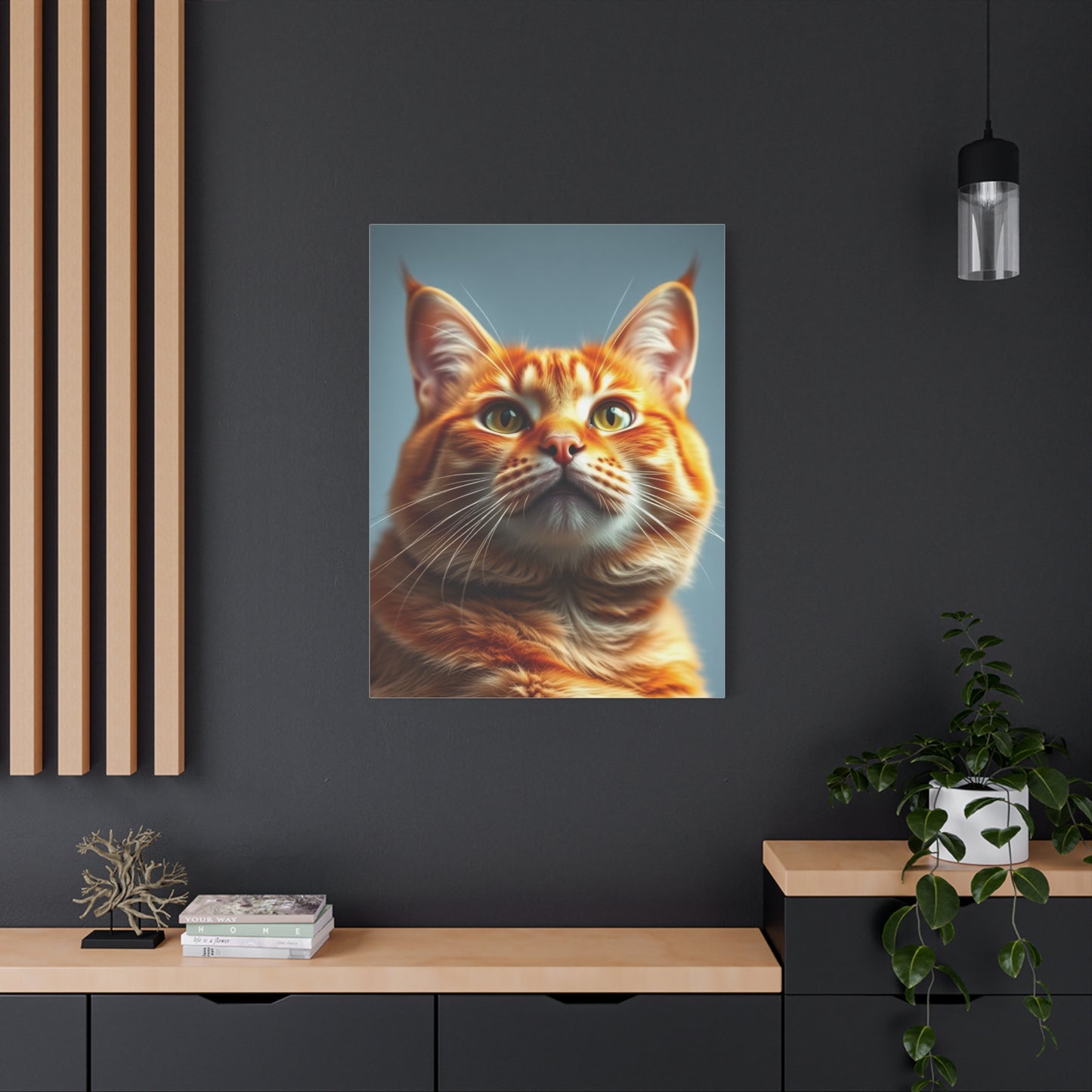 Orange Cat Art Luxury Canvas Wall Art & Canvas Print