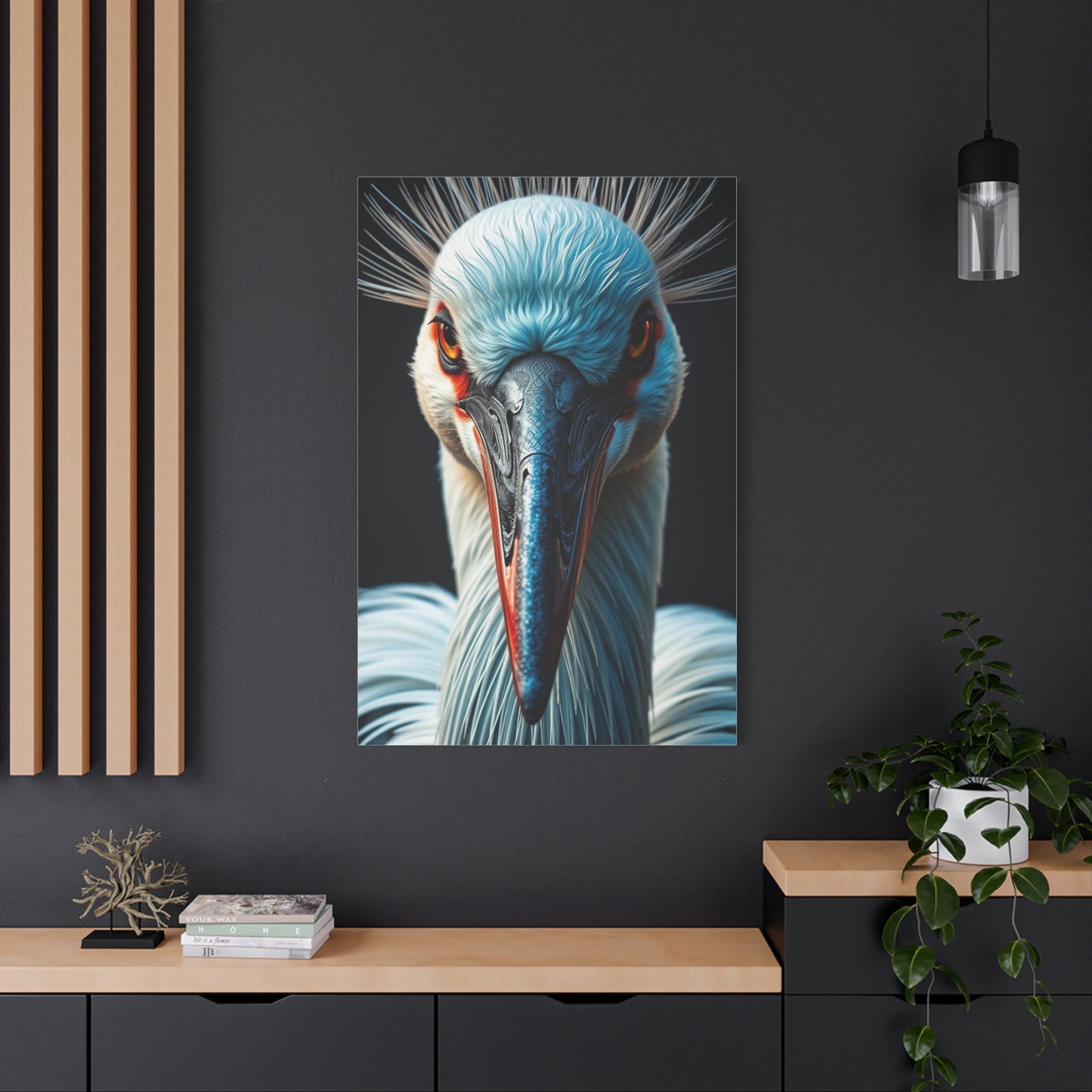 Vision Crane Bird Art Art Wall Art & Canvas Print