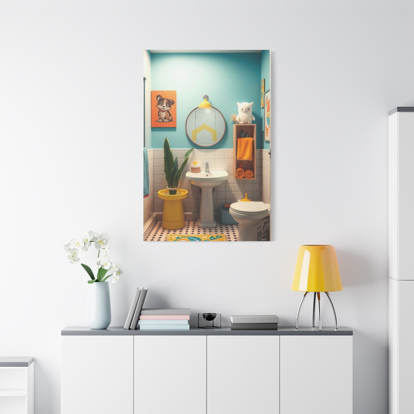 Supreme Kid’s Bathroom Art Collection Wall Art & Canvas Print