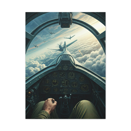 Pilot Cockpit Sky Mission View Wall Art & Canvas Prints