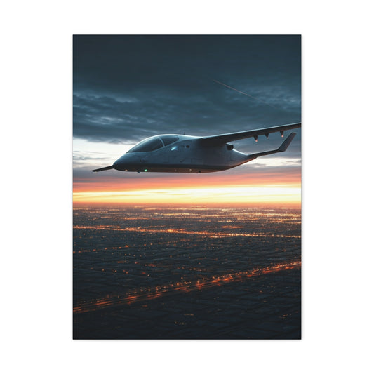 Twilight Cruiser Over Lights Wall Art & Canvas Prints