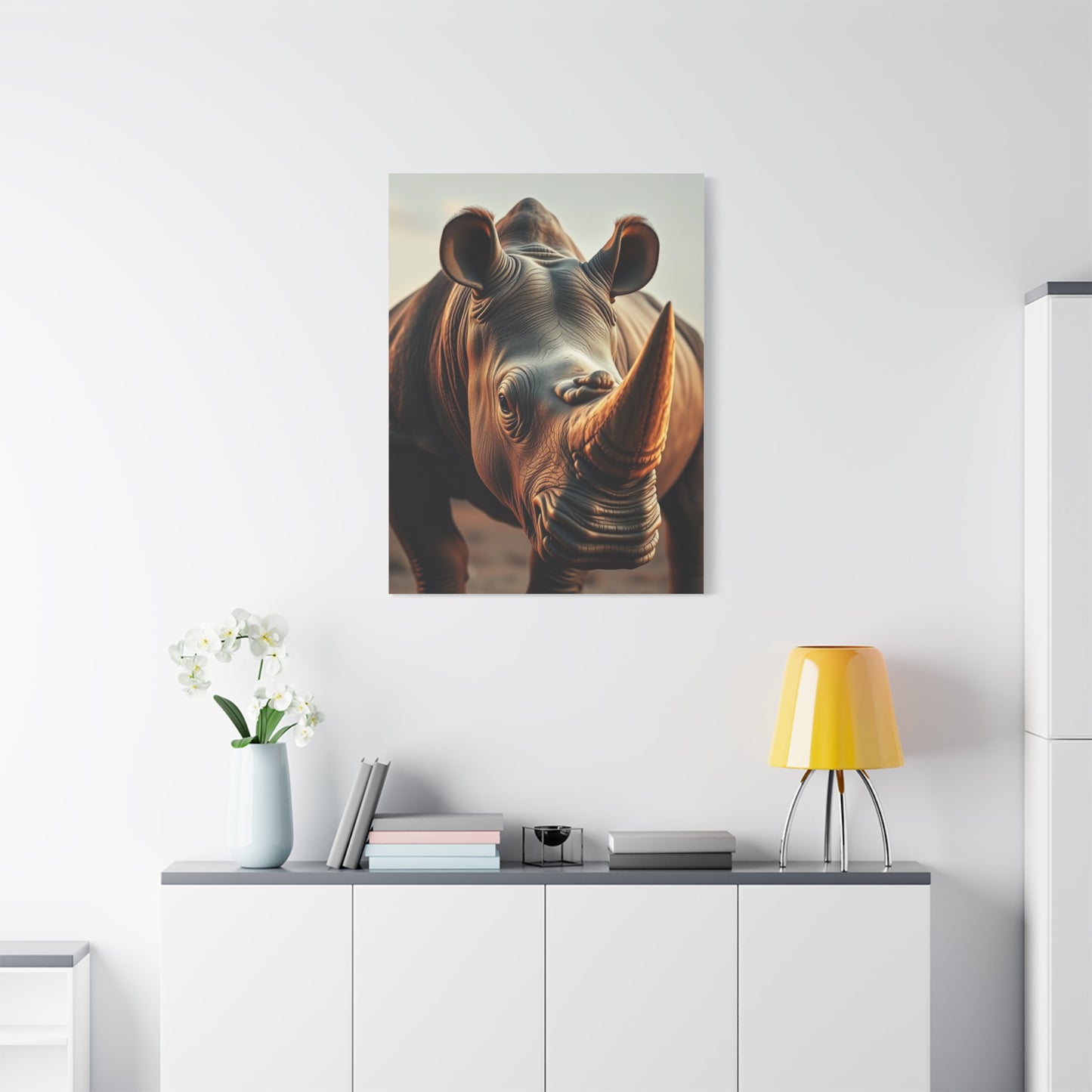 Elite Rhinoceros Art Vision Wall Art & Canvas Print