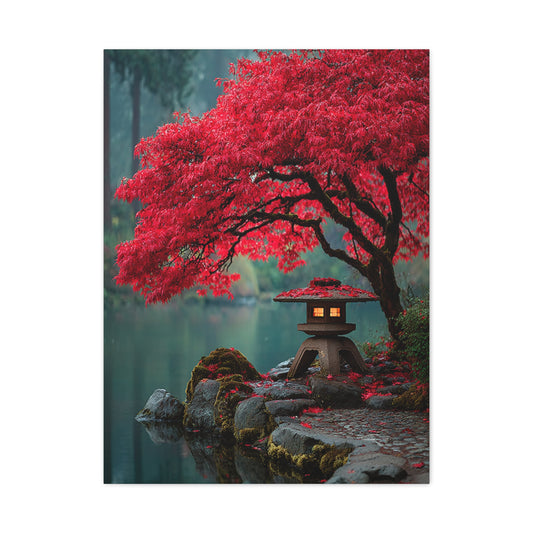 Japanese Maple Garden Autumn Wall Art & Canvas Print