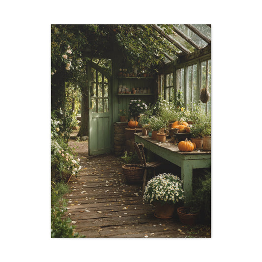 Farmhouse Greenhouse Harvest Interior Wall Art & Canvas Print
