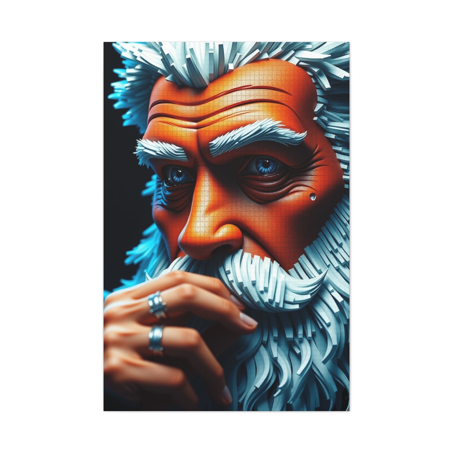 Pixelated Elegance Canvas