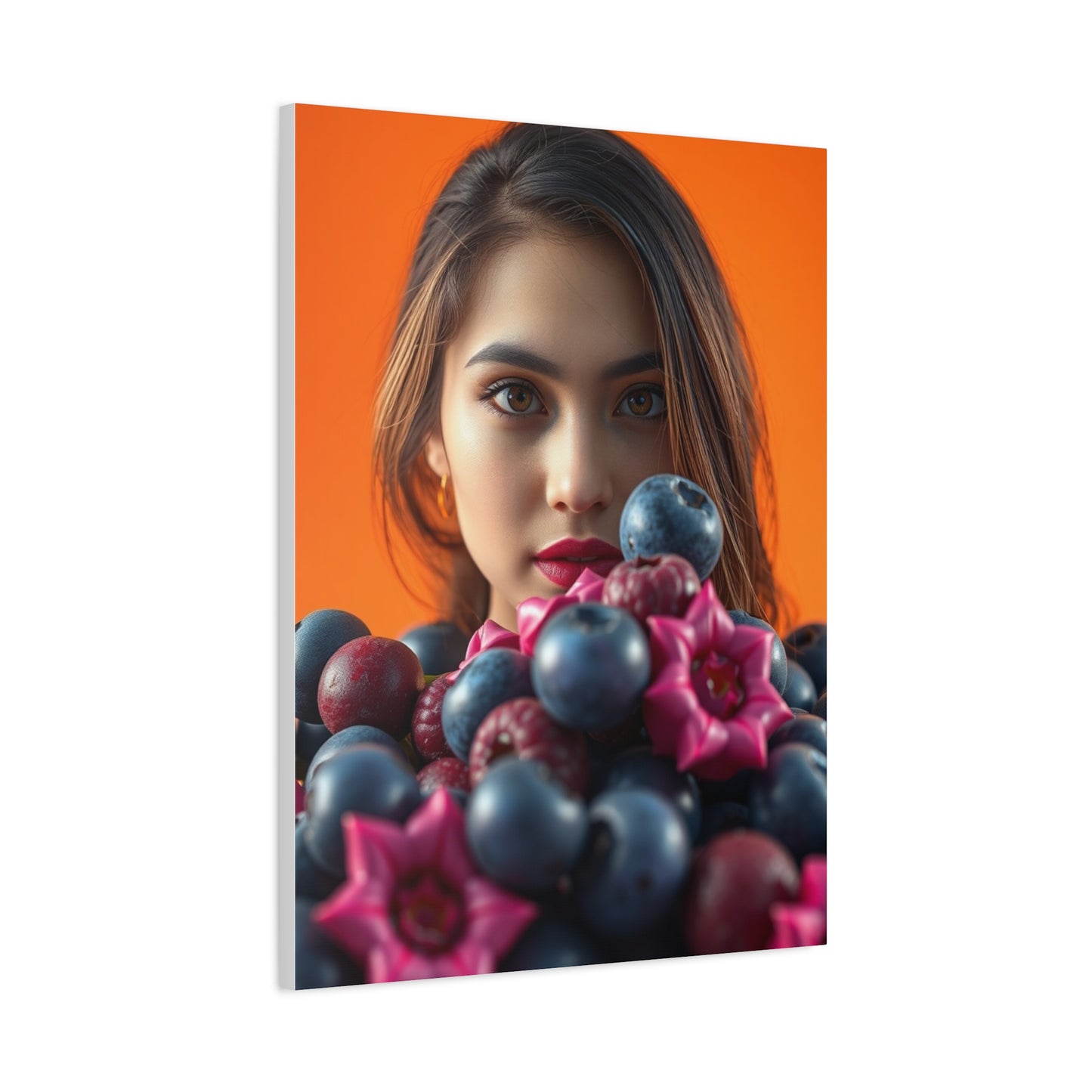 Vision Blush and Blueberry Art Art Wall Art & Canvas Print