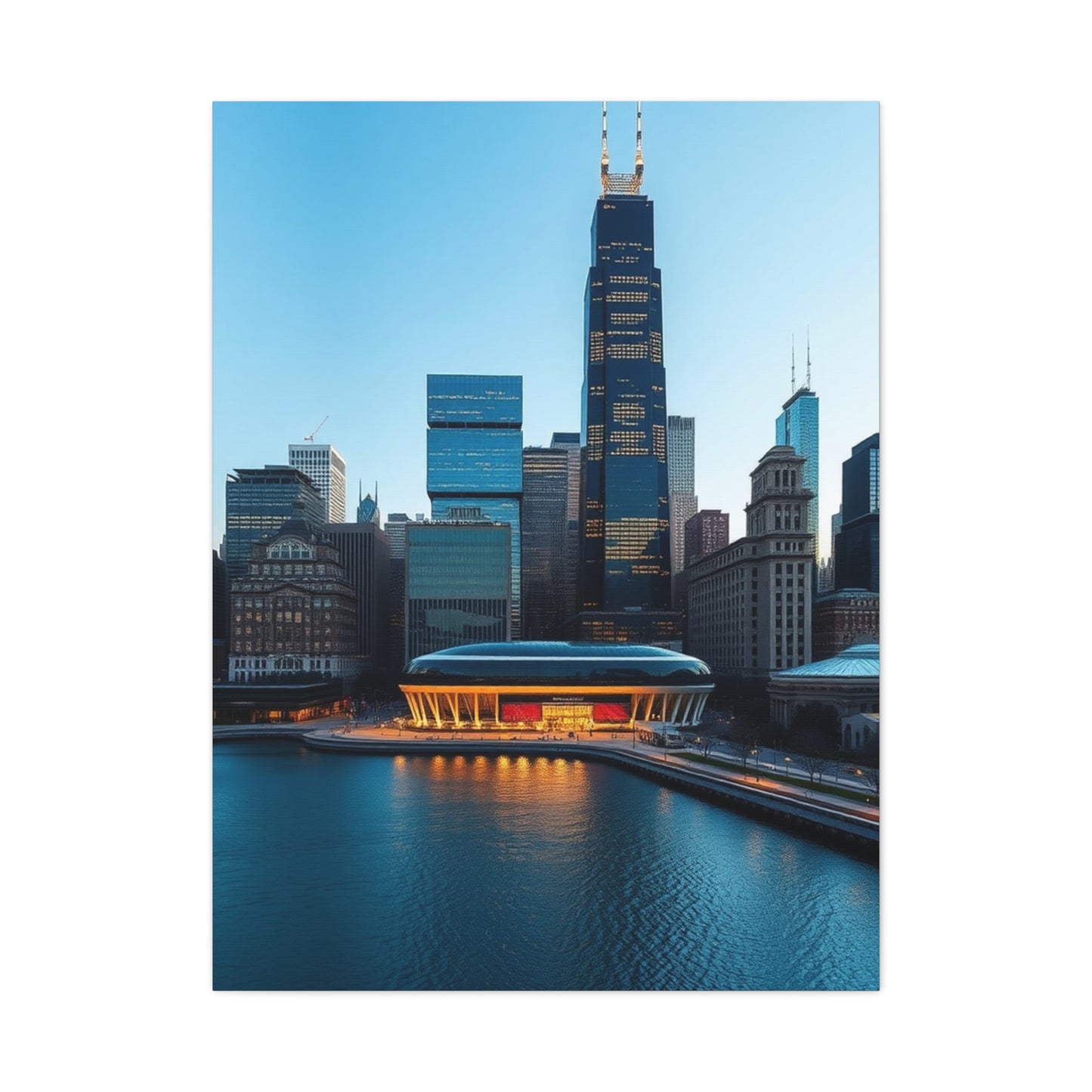 Supreme Chicago Skylines Art Collection Wall Art & Canvas Print