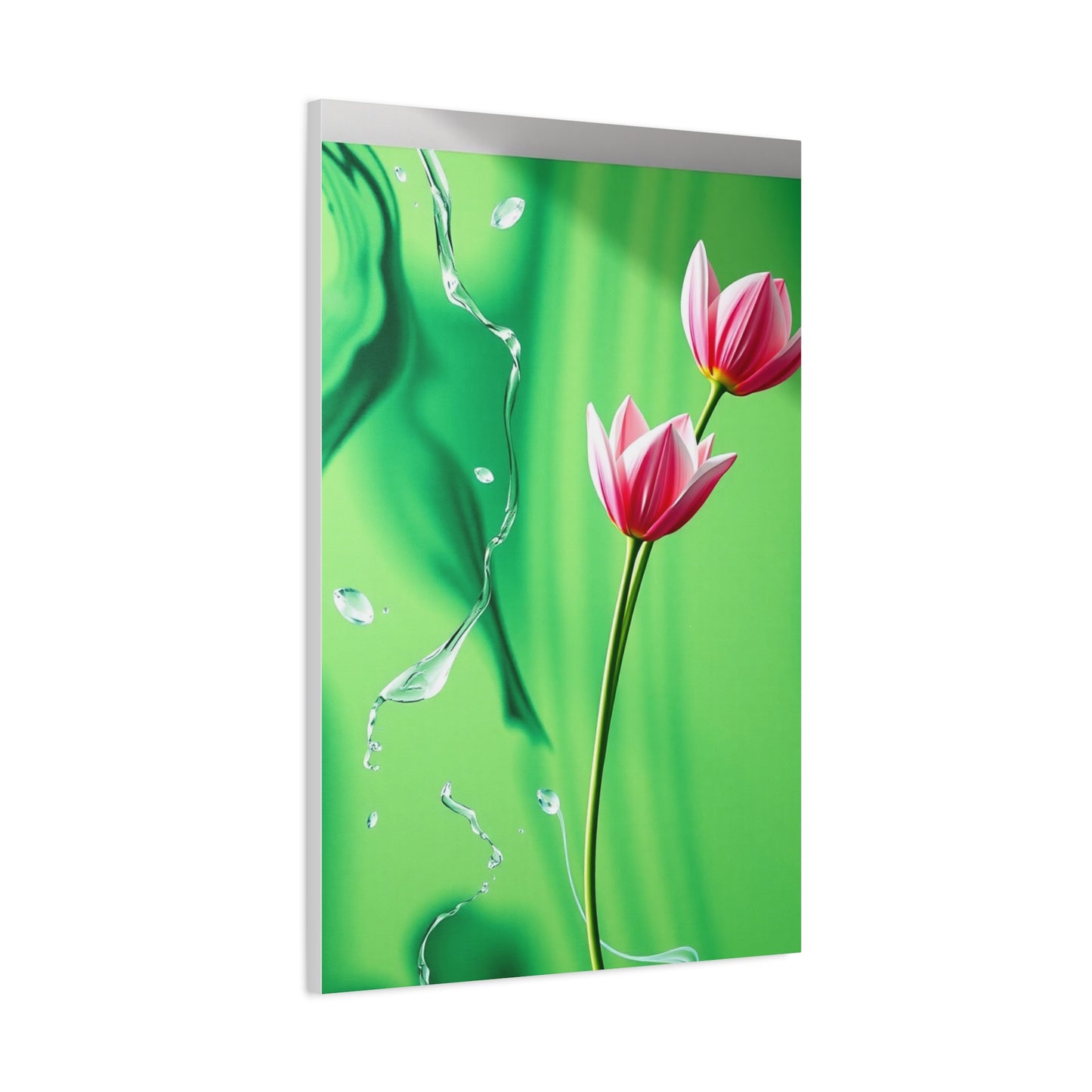 Supreme Green & Pink Canvas Art Collection Wall Art & Canvas Print