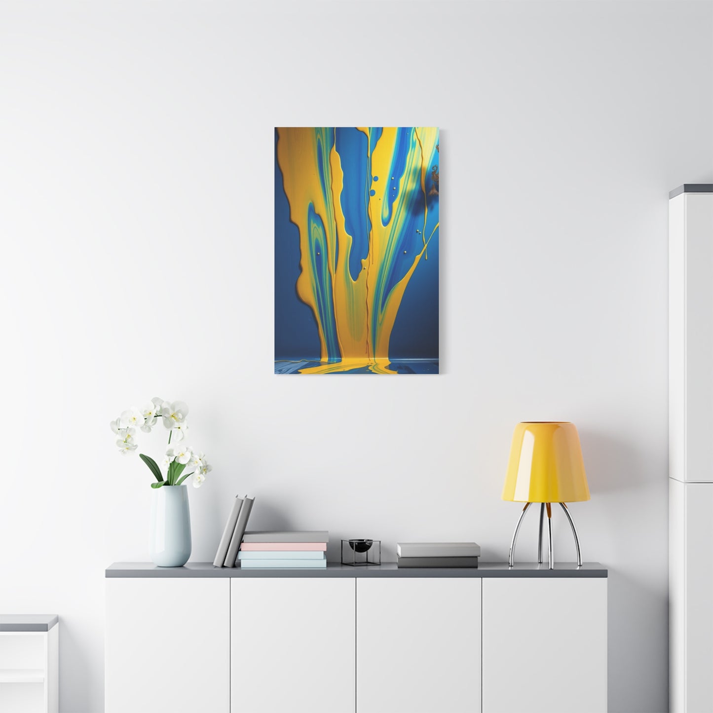 Blue & Yellow Art Supreme Gallery Wall Art & Canvas Print
