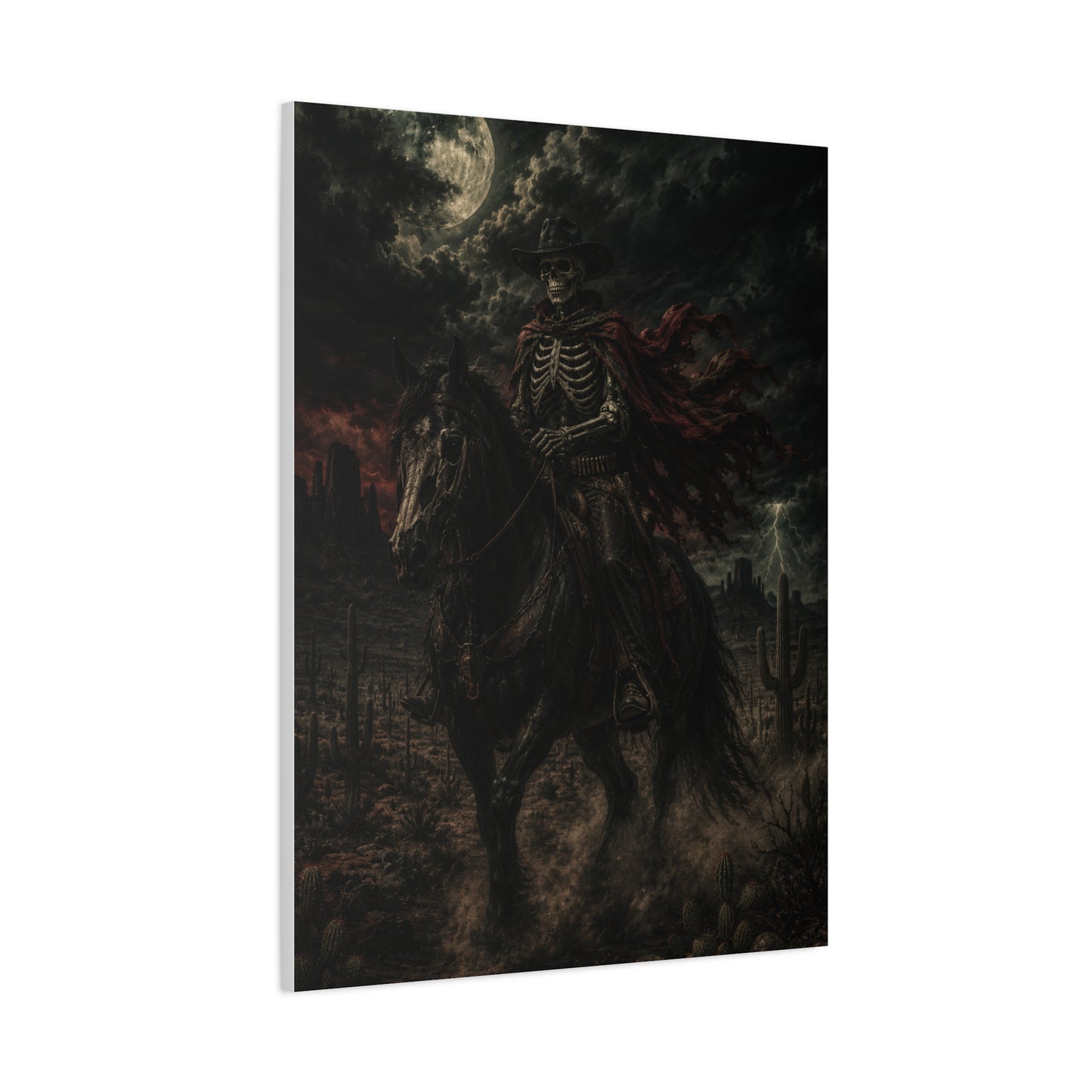 Storm Rider Gothic Western Scene Wall Art & Canvas Print