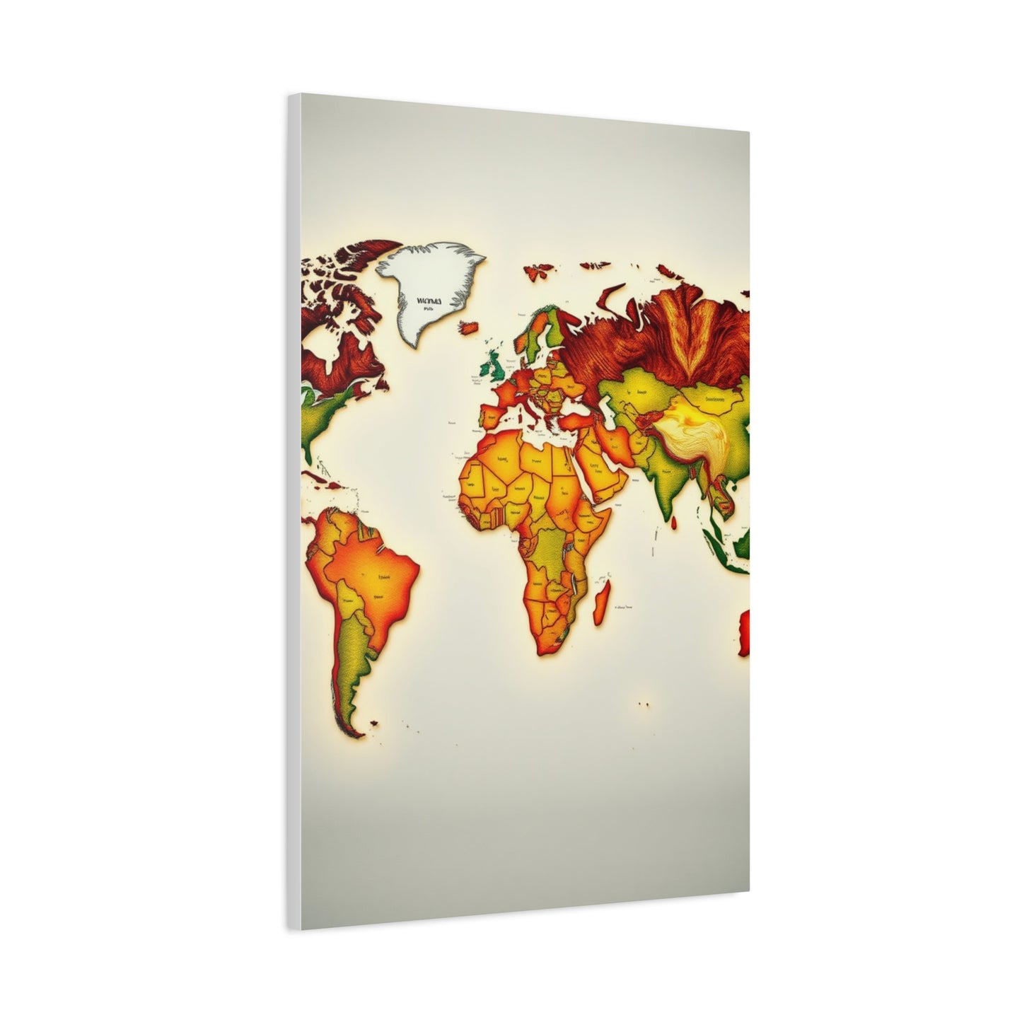 Supreme World Map Art Collection Wall Art & Canvas Print