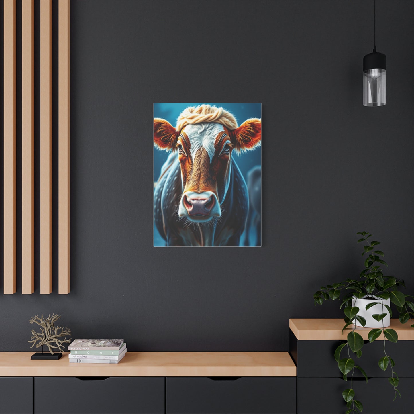 Supreme Christmas Cow Art Collection Wall Art & Canvas Print