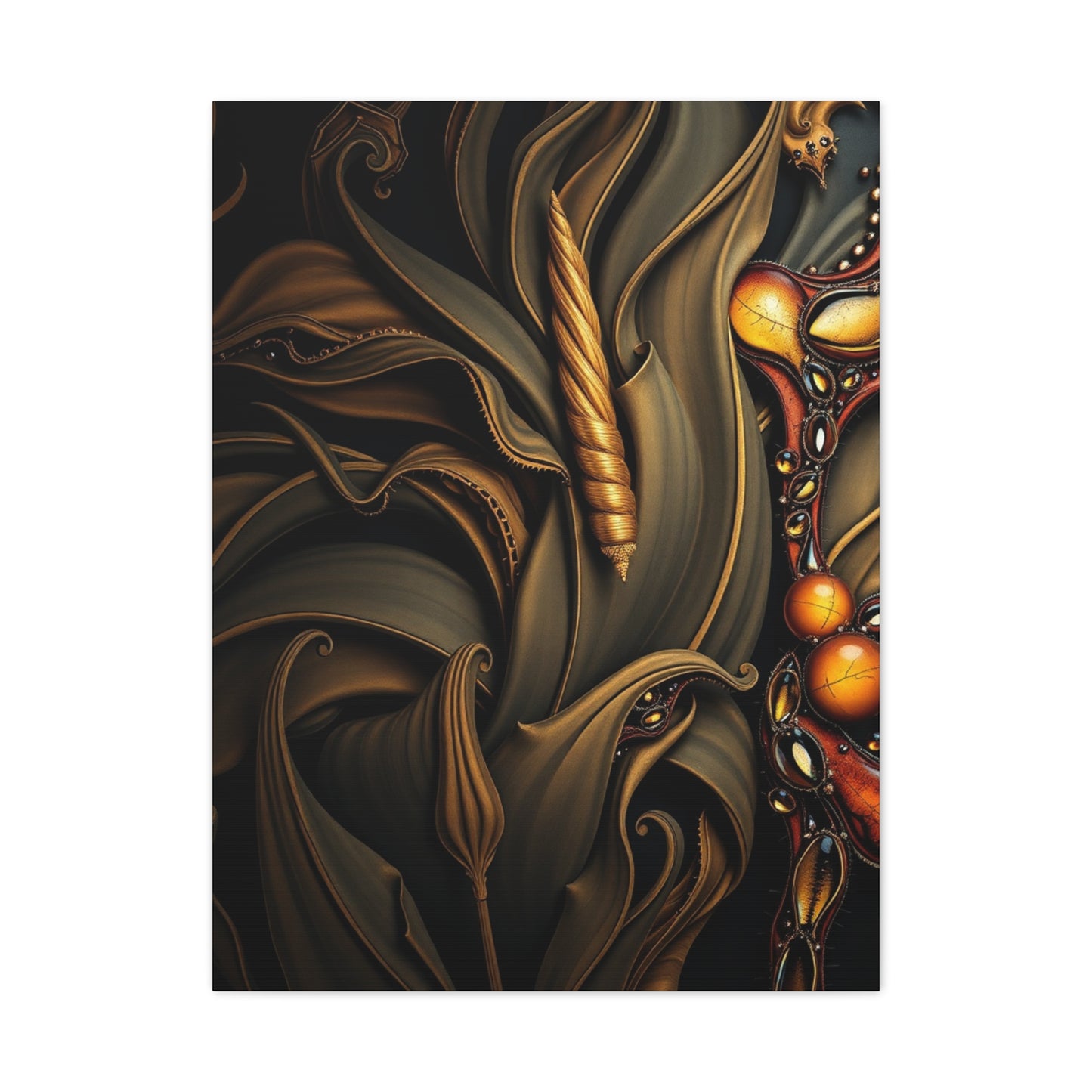 Vision Black & Beige Art Art Wall Art & Canvas Print