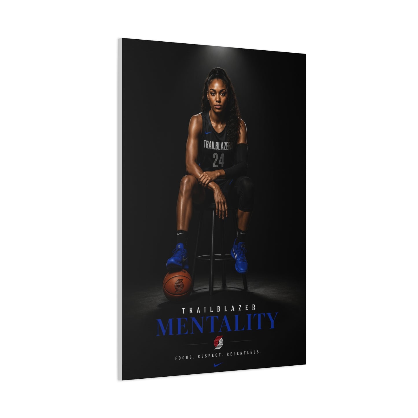 Trailblazer Mentality Women’s Basketball Sports Wall Art & Canvas Print