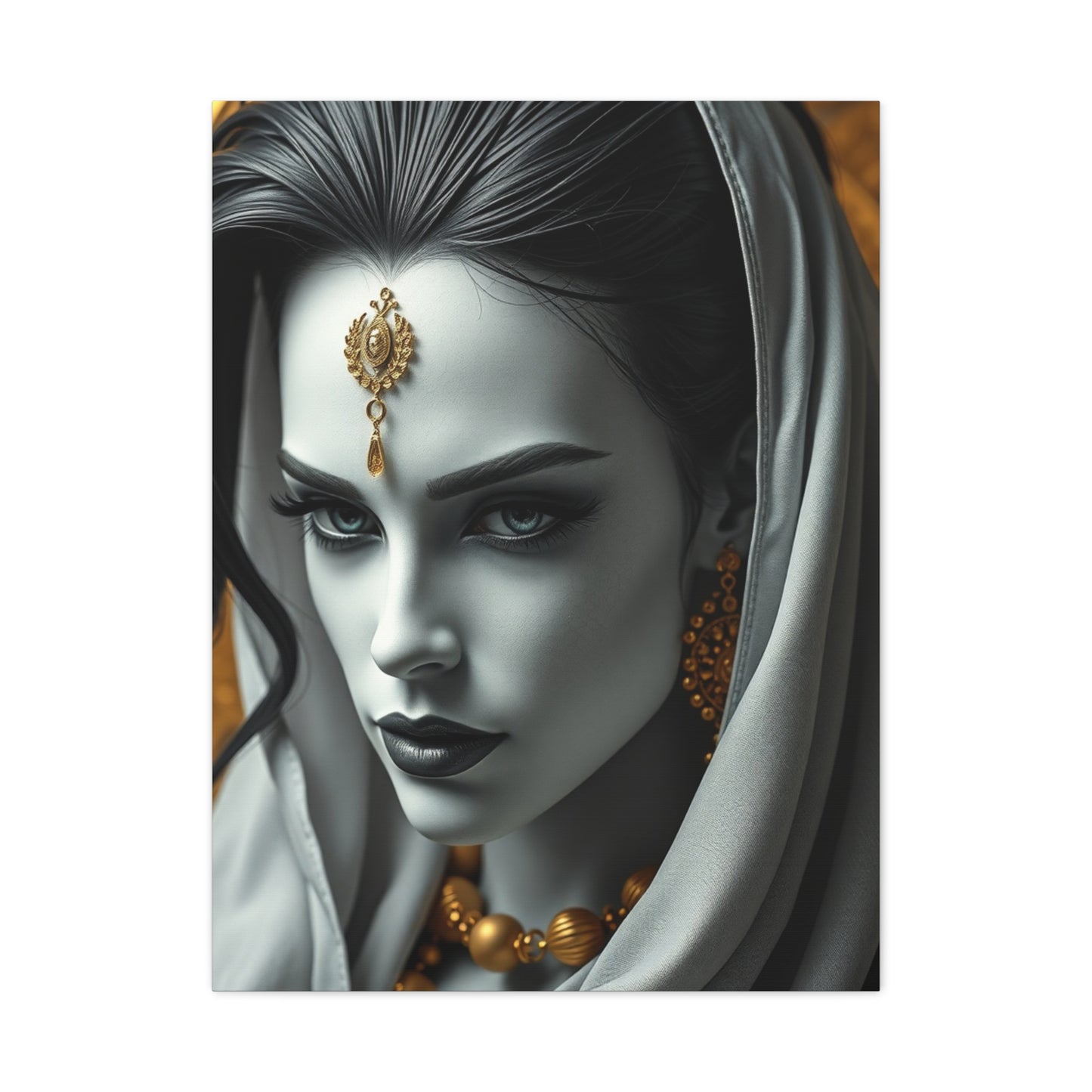 Masterpiece Black White and Gold Art Vision Wall Art & Canvas Print