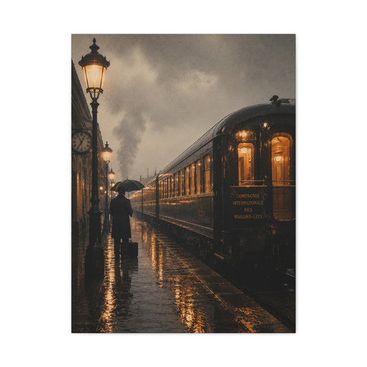 Classic European Night Train Journey Wall Art & Canvas Print