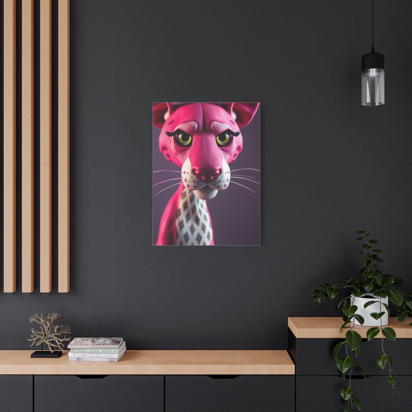 Panther Rose Reverie Wall Art & Canvas Print
