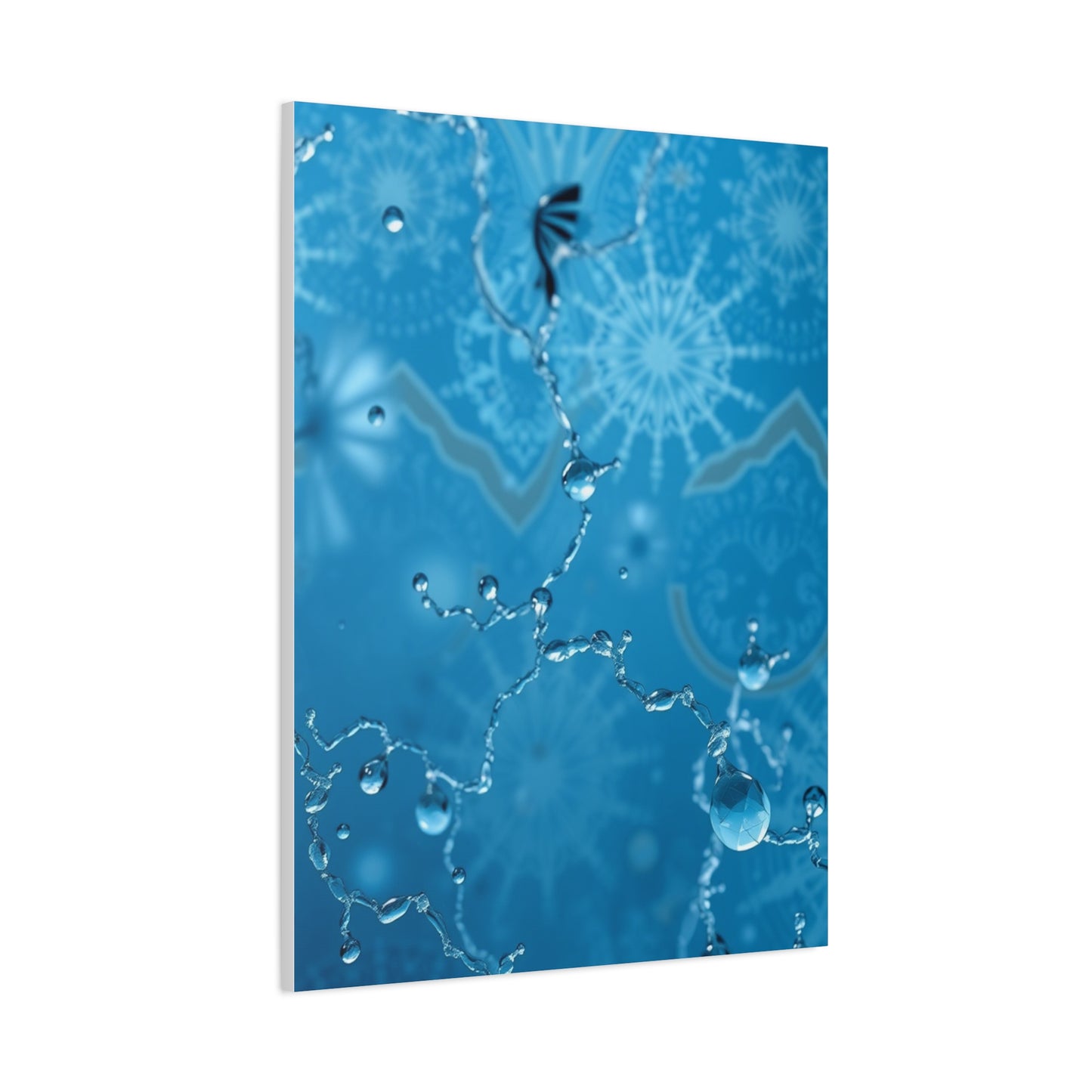 Vision Blue & Gray Art Art Wall Art & Canvas Print