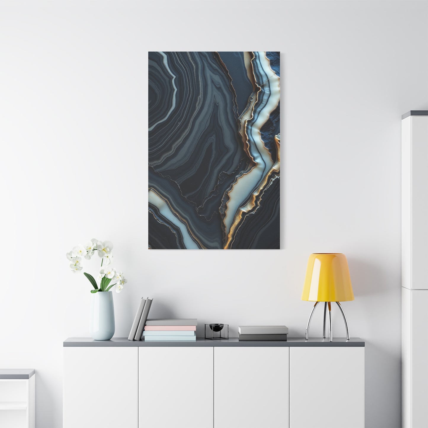 Masterpiece Charcoal, Onyx, and Ivory Art Vision Wall Art & Canvas Print