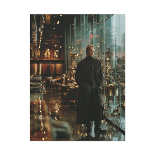 Modern Luxury Golfer Editorial Portrait Wall Art & Canvas Print