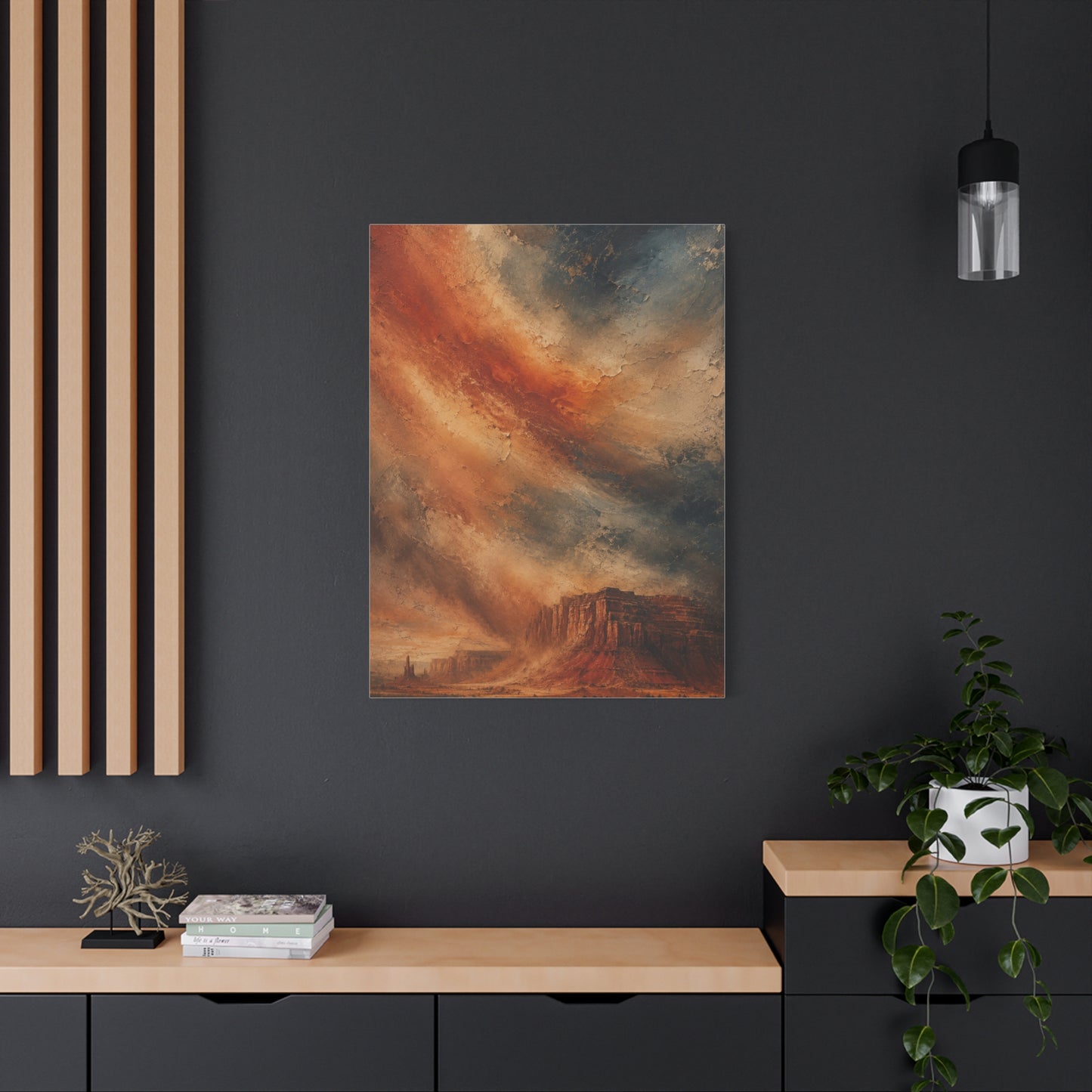 Dust Storm Mesa Abstract Wall Art & Canvas Print