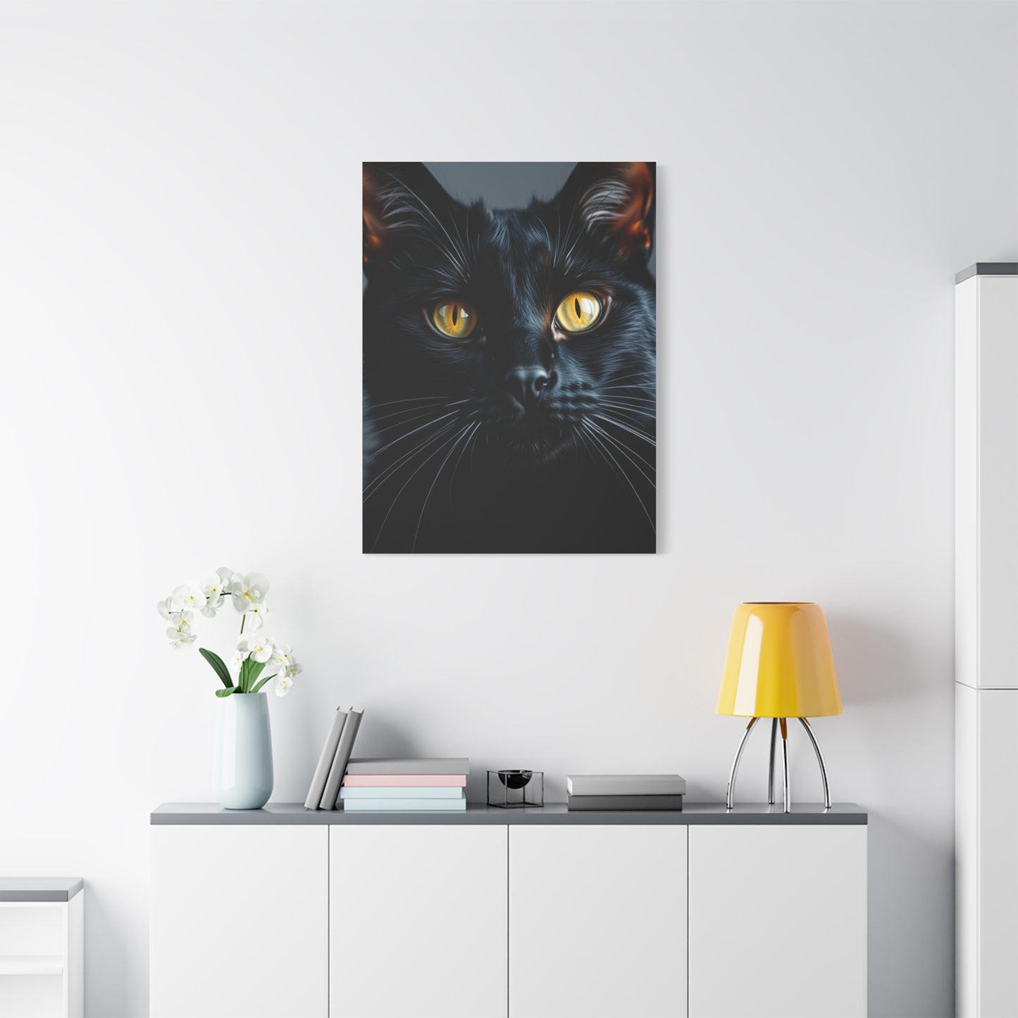 Supreme Black Cat Art Collection Wall Art & Canvas Print