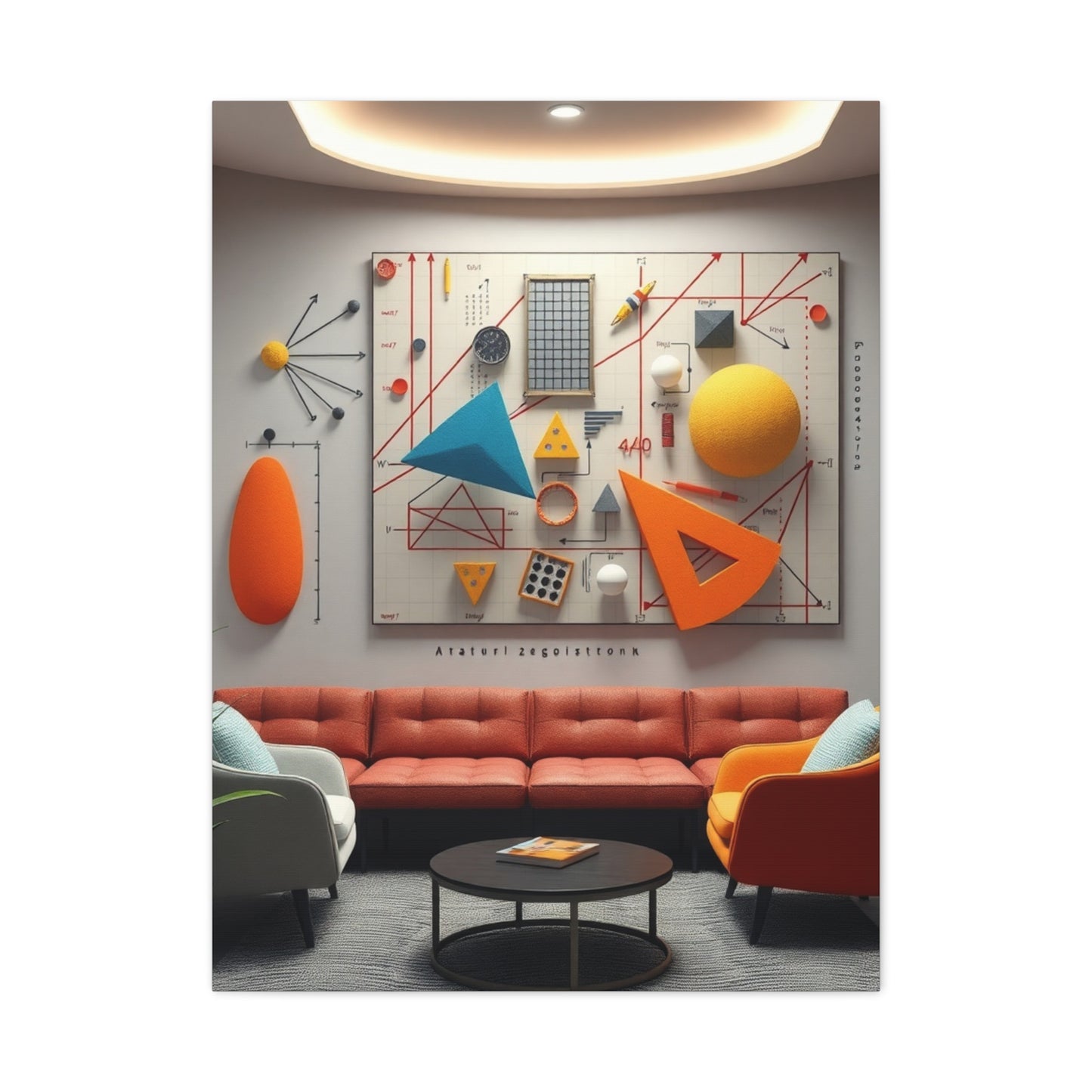 Supreme Modern Math Art for Creative Spaces Collection Wall Art & Canvas Print