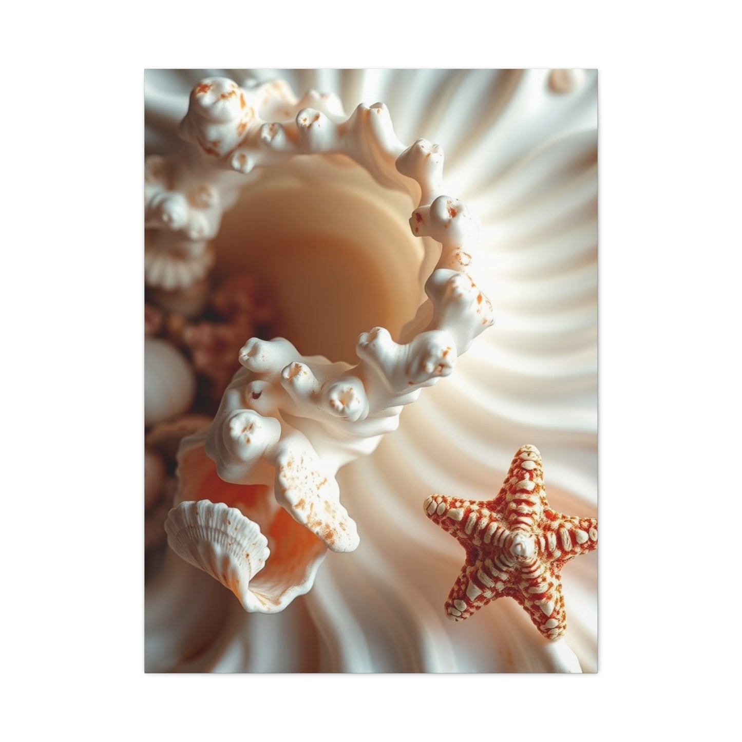 Sea Shell Art Refined Canvas Wall Art & Canvas Print