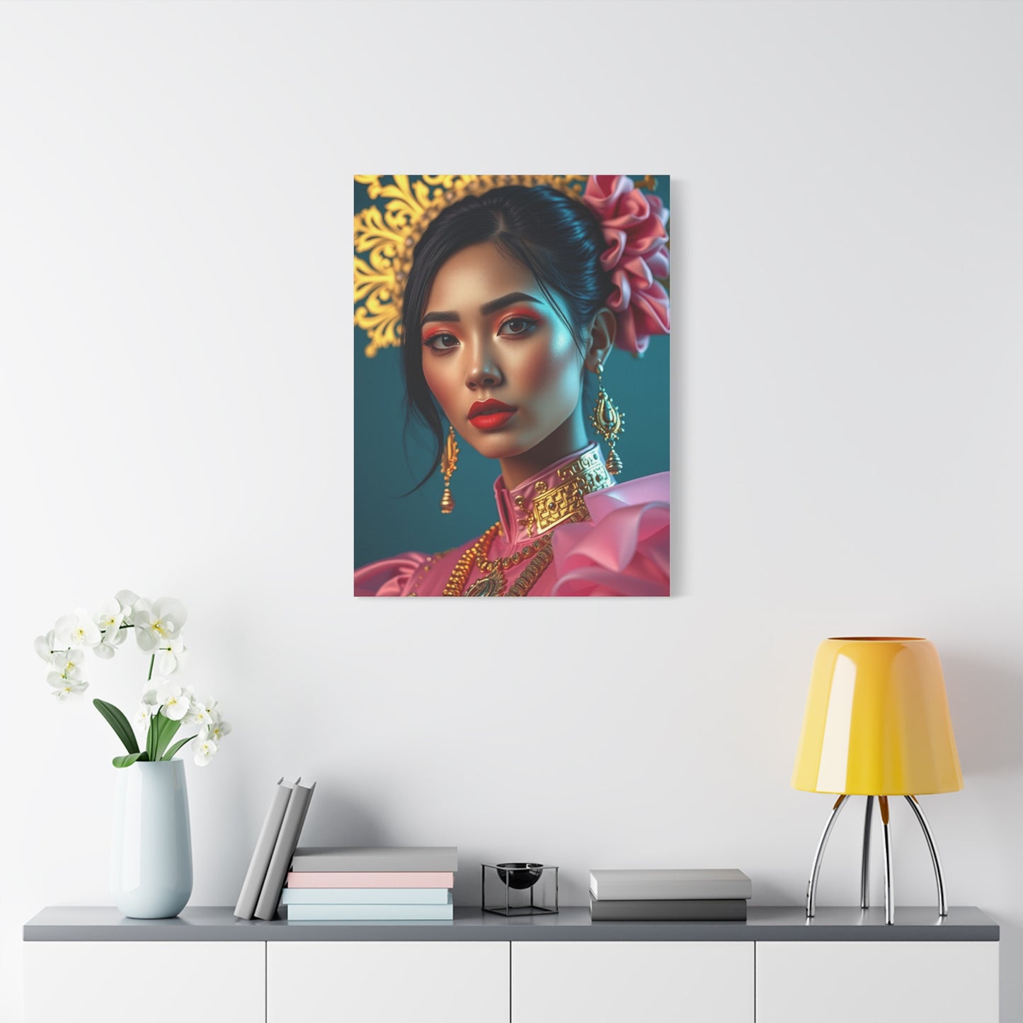 Masterpiece Gold & Pink Art Vision Wall Art & Canvas Print