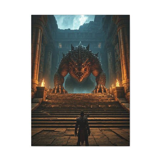 Colossal Dragon Guardian Wall Art & Canvas Prints