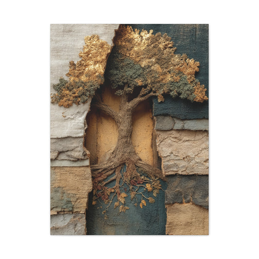 Tree of Life Textural Relief Wall Art & Canvas Print