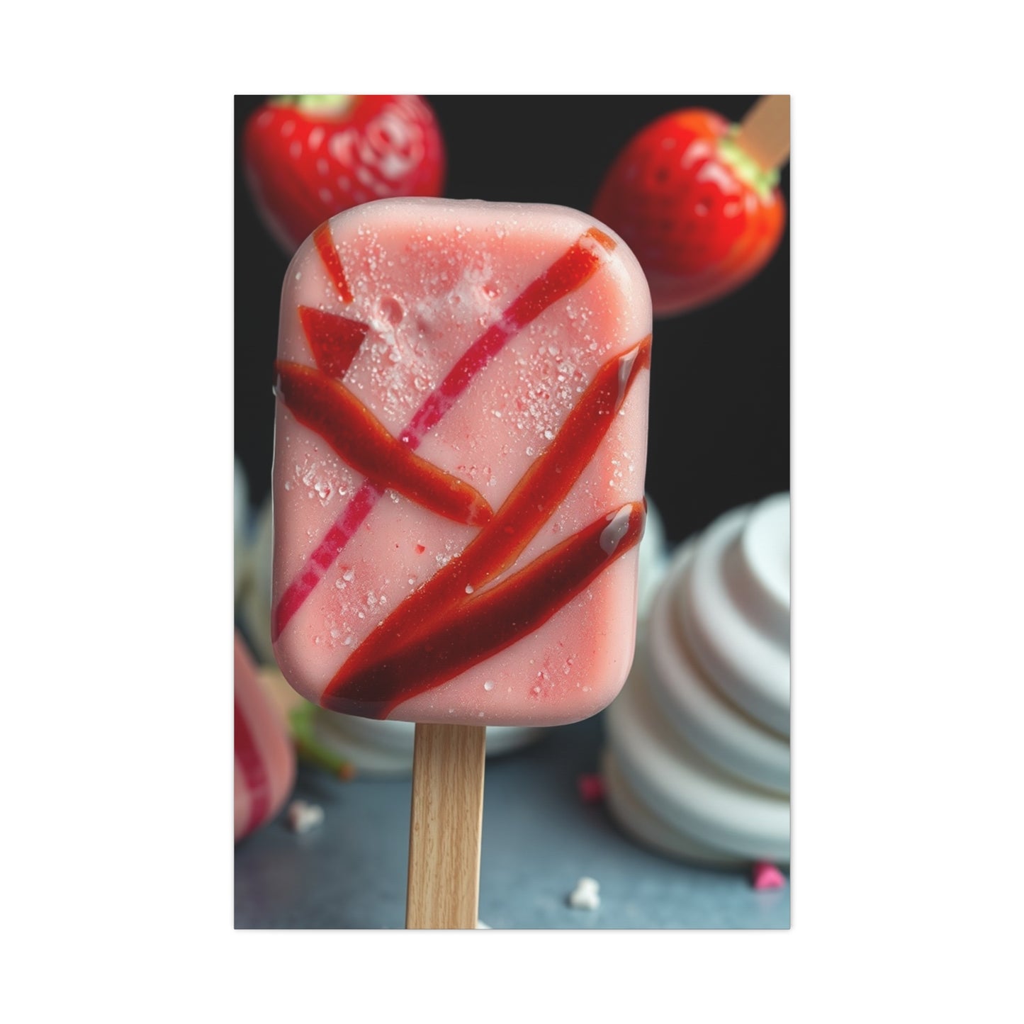 Ice Cream & Popsicle Art Luxury Canvas Wall Art & Canvas Print