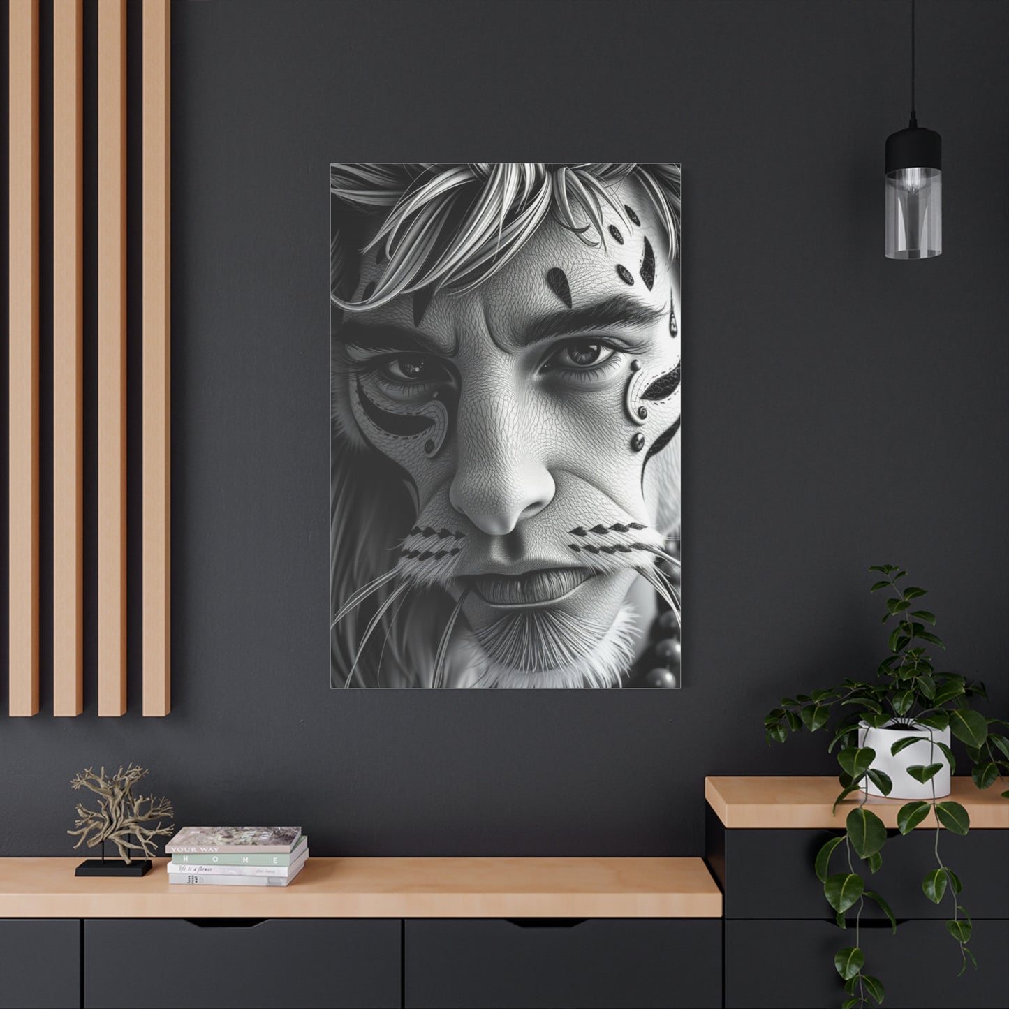 Masterpiece Black and White Illustrations Art Vision Wall Art & Canvas Print