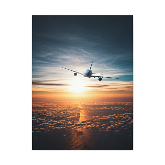 Skyward Sunset Departure Wall Art & Canvas Prints